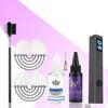 Kit d'extension de cheveux UV avec lampe UV, colle et dissolvant rapide | Fixations invisibles de salon, aspect naturel | Imperméable pour usage professionnel et domestique