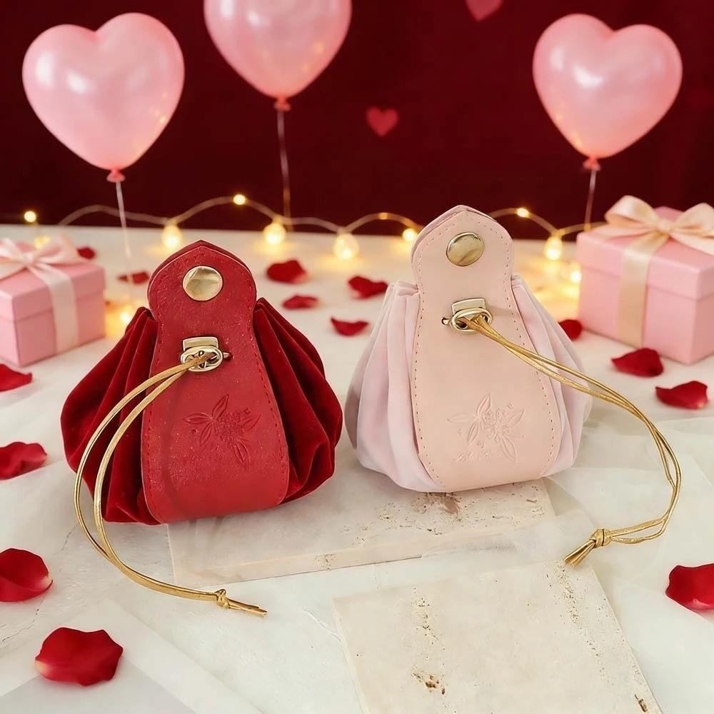 Leather Candy Packaging Bag Drawstring Party Favor Bag New Jewelry Storage Pouch Party Favors