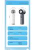 2026 High-Speed Portable Handheld Fan with Stepless Speed, Ice Pack, and Carabiner