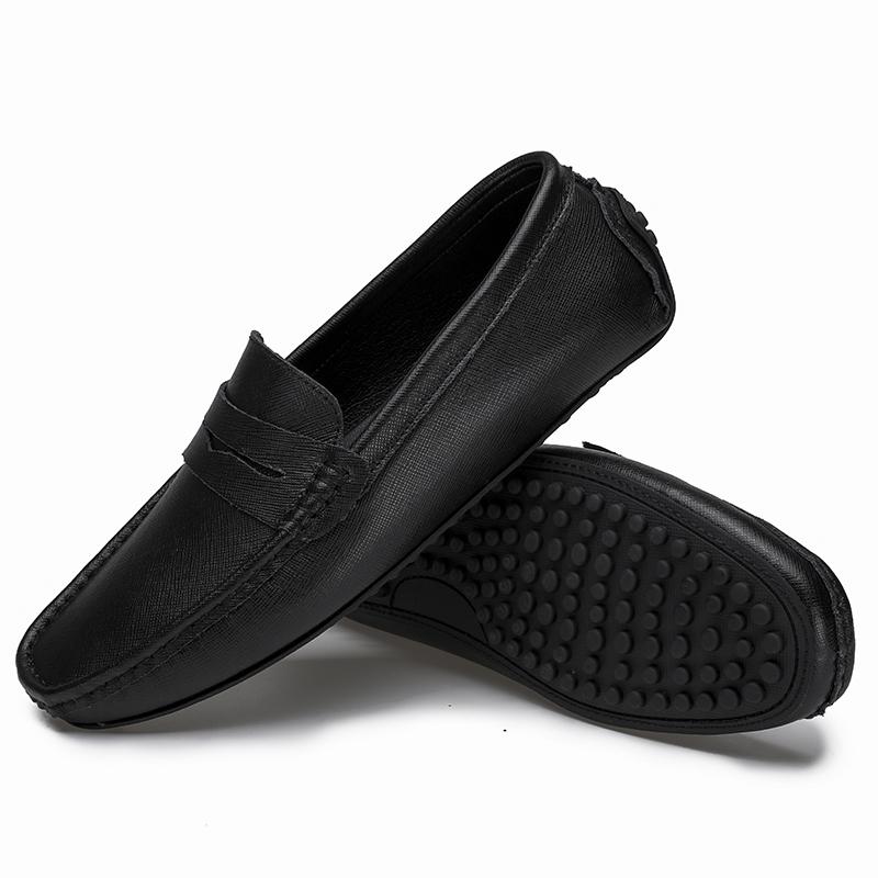 Fashion High Quality Moccasins Luxury Brand Loafers Men's Genuine Leather Shoes Designer Shoes Soft Sole Comfortable Casual Dress Shoes