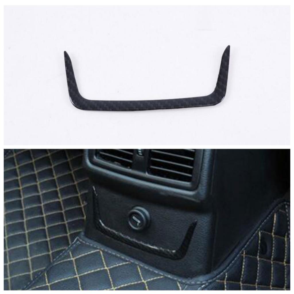 For BMW X1 F48 2016 - 2022 ABS Chrome Rear Cigarette Cigar Lighter Trim Decoration Sticker Cover Moulding Interior Accessories