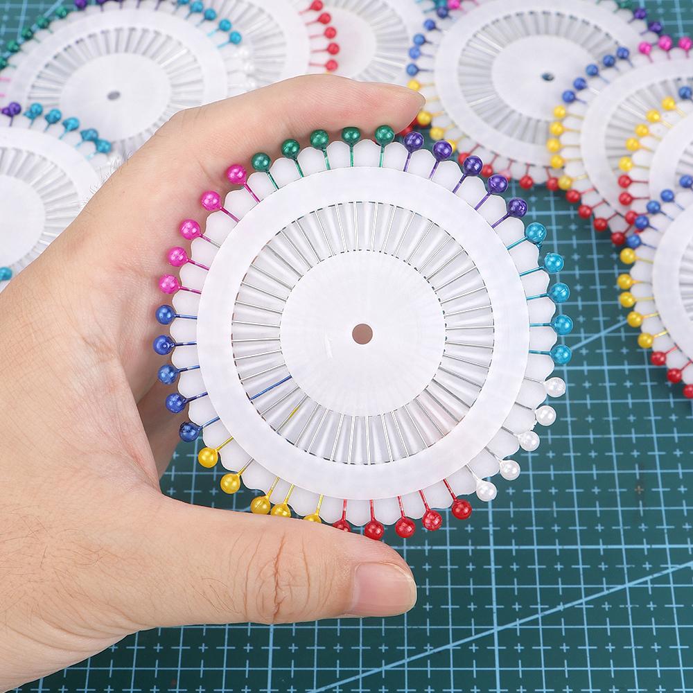 1set DIY colorful round bead needle, sewing positioning needle, straight pins, sewing accessories decoration fixing needles