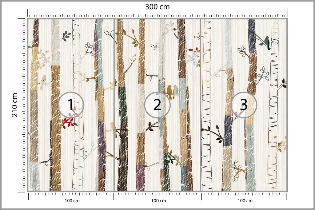 Photomural Forest Structural Vinyl 300x210