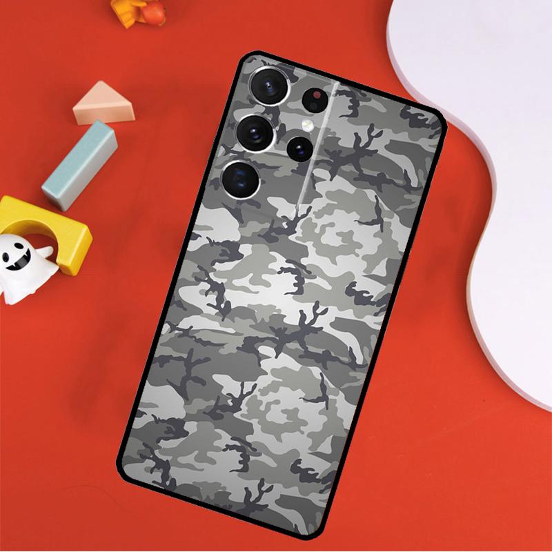 Army Camo Camouflage Phone Case For Samsung Galaxy S25 Ultra S24 Ultra S9 S10 S20 S21 S22 S24 Plus S23 FE Cover