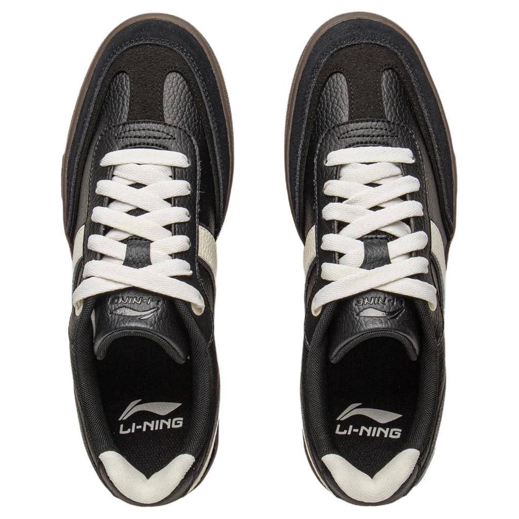 Li Ning Zheng Rong 92S Extreme Sports Skateboarding Professional Low Top Skate Shoes Men Sneaker Black White AEPV081-2