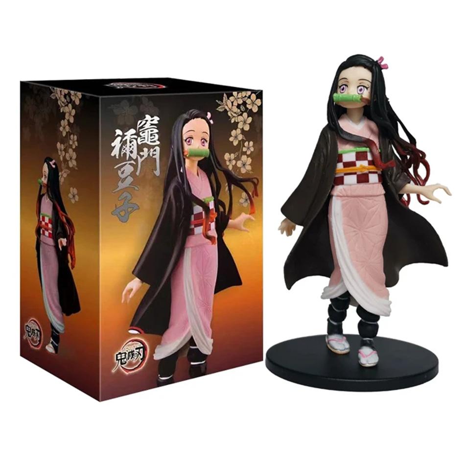 Anime Figure 10style Demon Slayer Figures Kimetsu No Yaiba Doll Tanjiro Nezuko Zenitsu Inosuke Warrior Action Figure Model Toys
