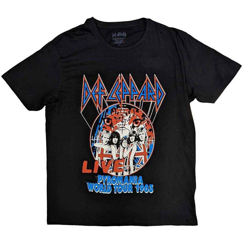 

Def Leppard Pyro World Tour T-Shirt Black New Unisex T-Shirt S