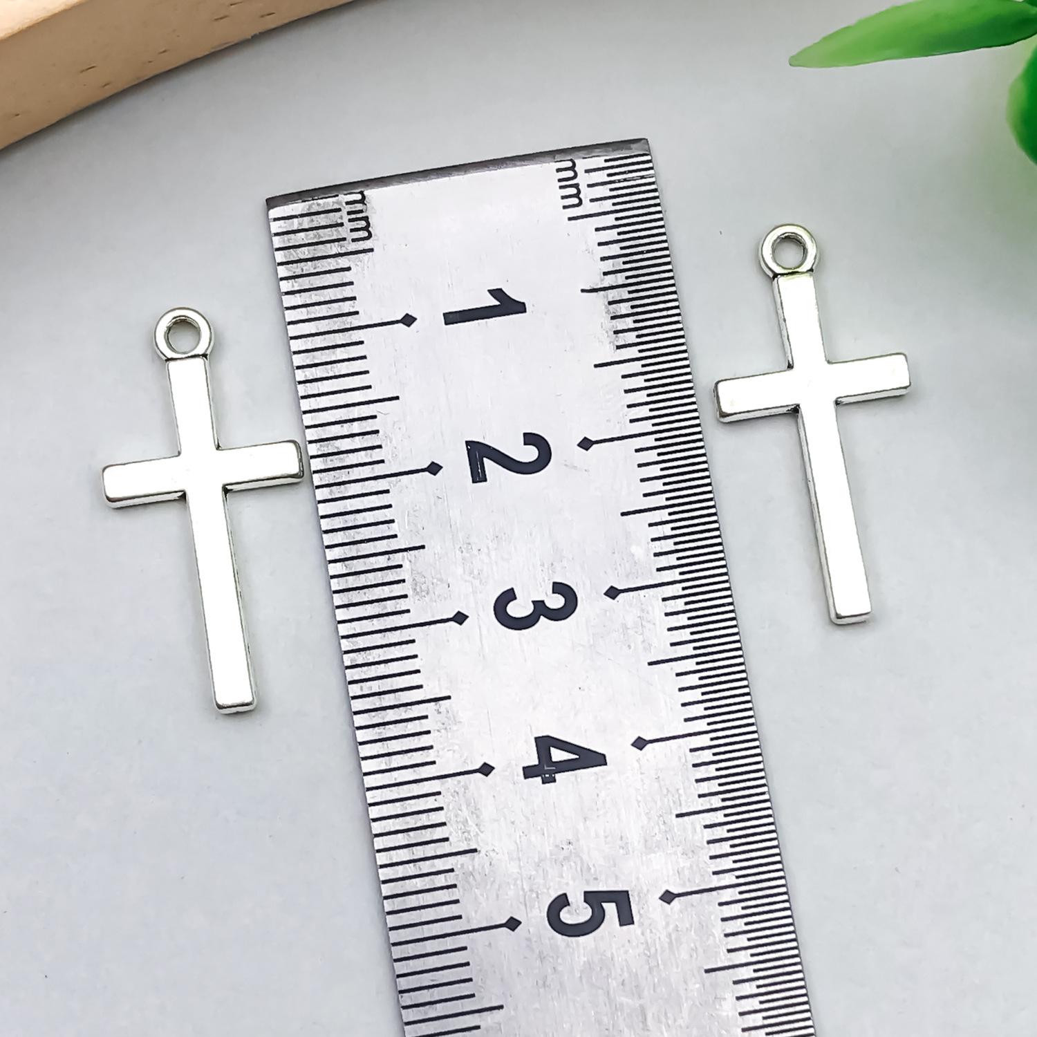 Cross-Border Retro Cross Pendant Handmade Diy Keychain Necklace Zinc Alloy Jewelry Accessories Wholesale