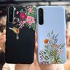 For Phone Case OnePlus Nord Cover Soft Silicone Leopard Flower Butterfly Painted Candy TPU Case For One Plus Nord 1 + Nord Coque