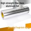 High-Temp Resistant Fiberglass Aluminum Foil Tape - Waterproof, Self-Adhesive for Sunscreen, Water Heaters, and Range Hoods.