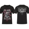 2025 Fashion Men T Shirt Double-sided Biker Skully Black By Five Finger Death Punch T-shirt Graphic Youth Cloth Streetwear