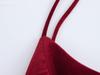 2024 Autumn/Winter European & American Velvet V-Neck Spaghetti Strap Dress for Women