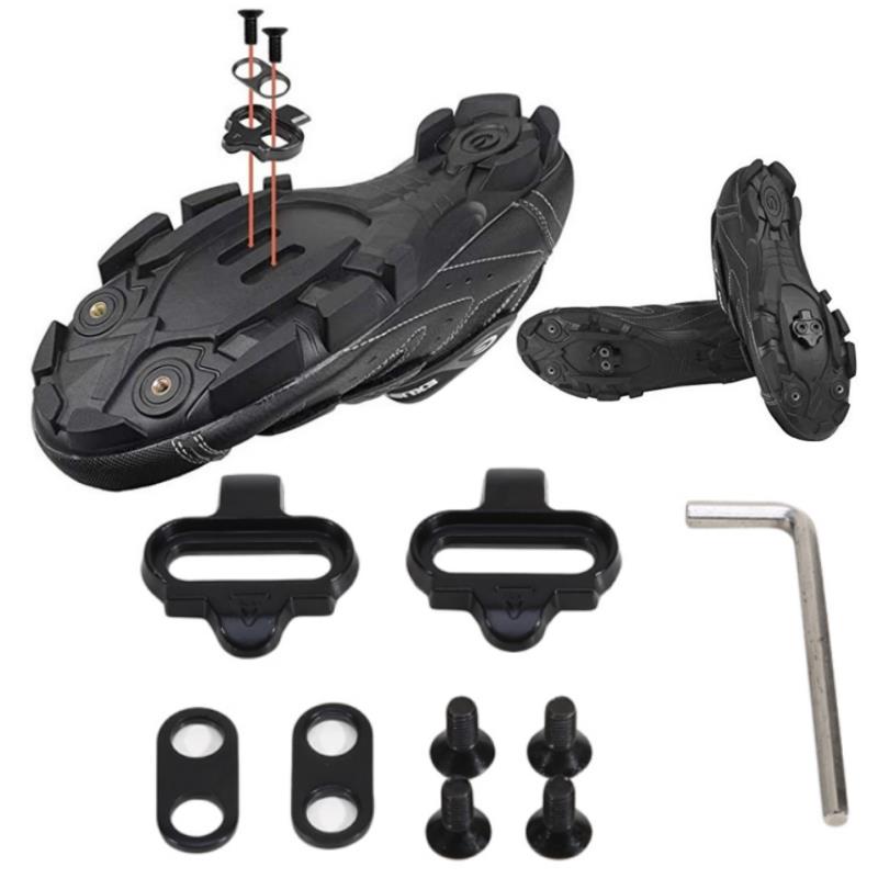 MTB Bike Cleats Multi-Release SPD Pedal Clips Set Universal for Cycling Shoes Bicycle Mountain Bike Riding Accessories