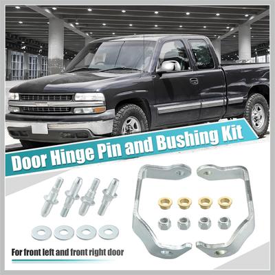 1 Para Zestaw Naprawczy Tulei Sworznia Zawiasu Drzwi Przednich do Chevrolet Silverado Suburban Avalanche Tahoe do GMC Sierra Yukon do Cadillac 6038457 Przód Lewy