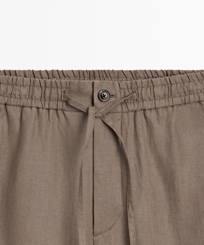 Masimodutti 100% Linen Relaxed Fit Pants
