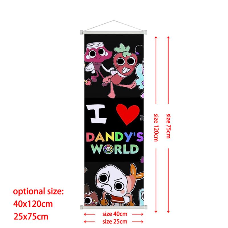 Dandy's World Wallpaper Wall Artwork Canvas Painting Picture Print Hanging Scroll Poster Home Decoration Gaming Room Art
