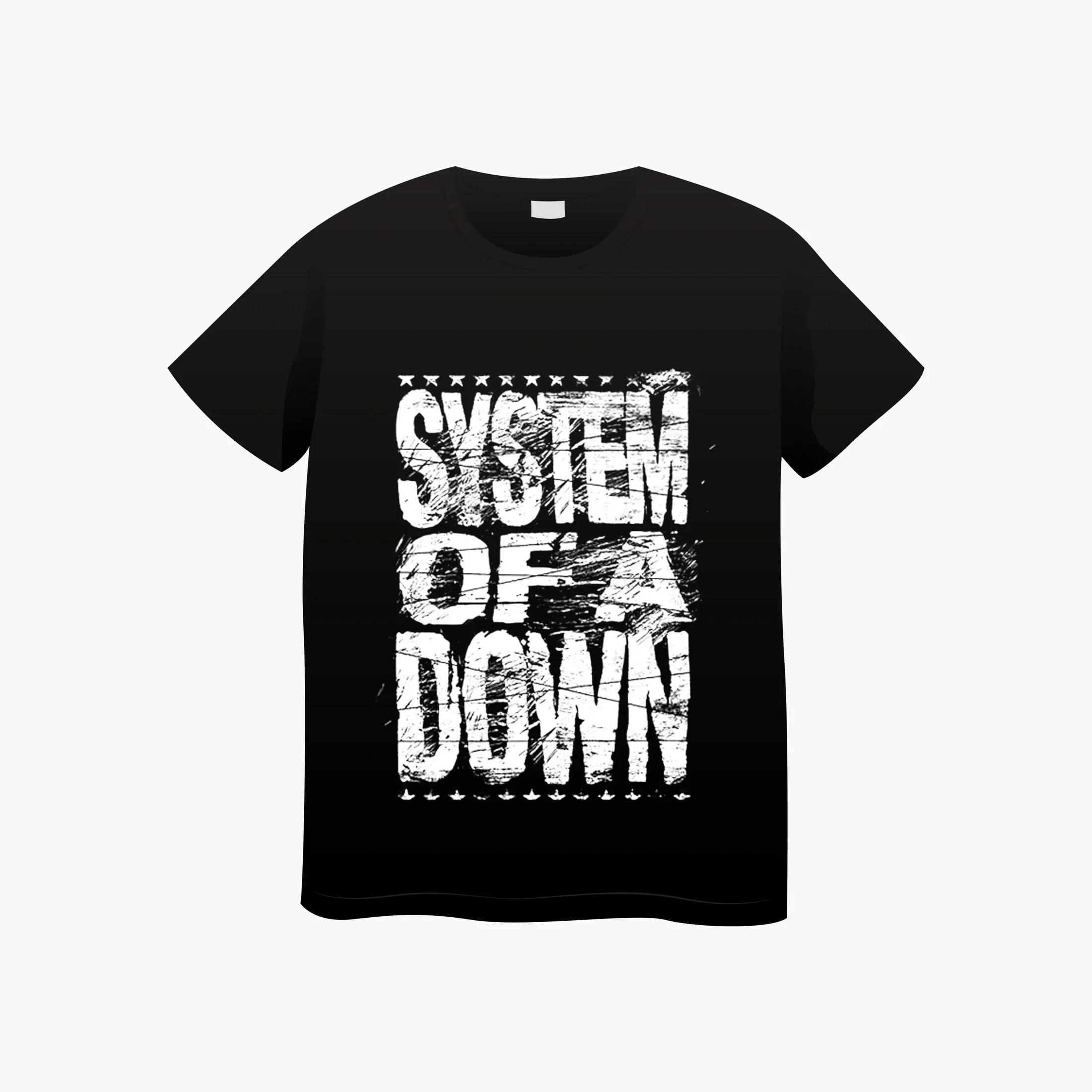 

System of A Down Band T-shirt Cotton Soft Summer Tee Shirt Men Women Fashion Tshirt Female Rock Music Streetwear Tees 2025 Tops 4XL