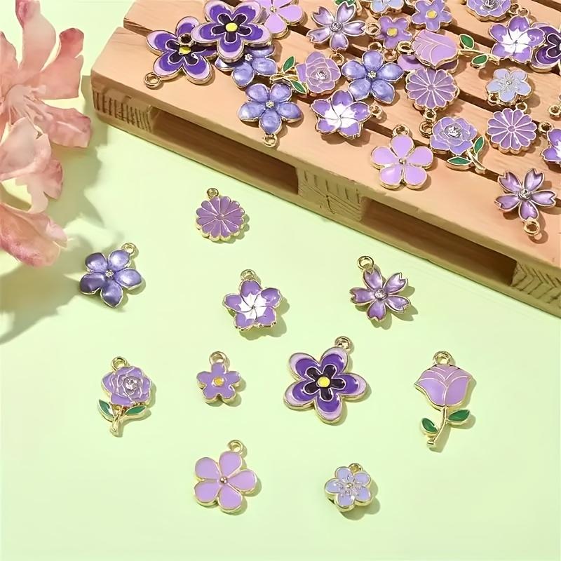 20pcs Elegant Enamel Charm Set, Jewelry Making Accessories Pendant,  for DIY Small Gifts for Friends and Family