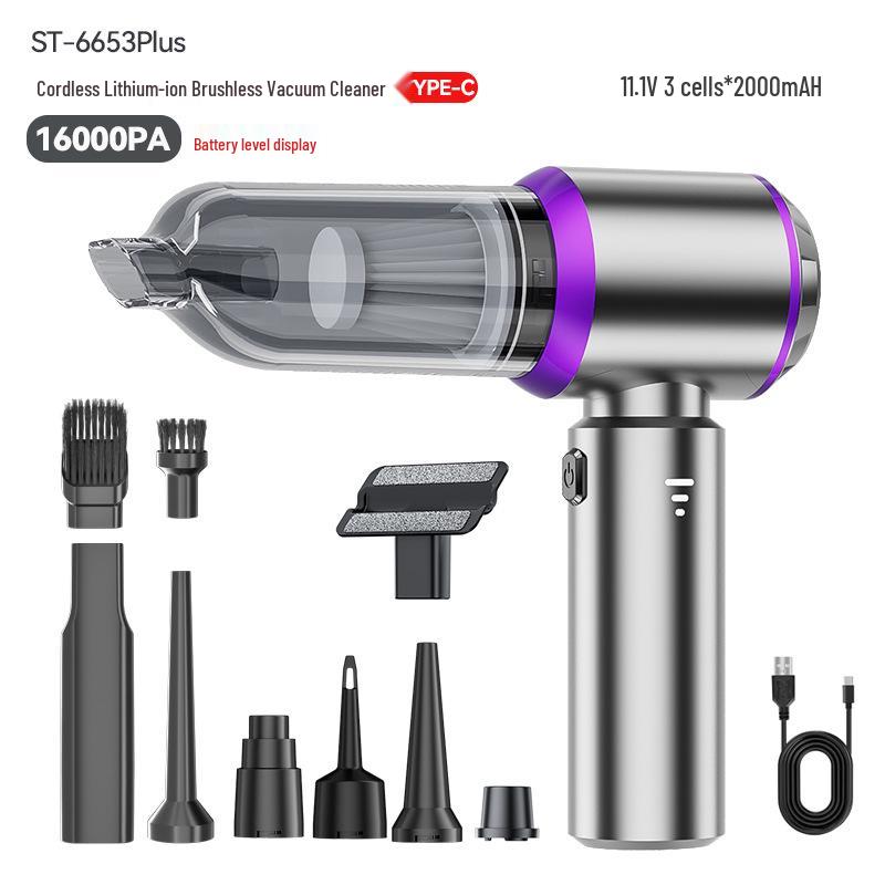 Portable 4-in-1 Handheld Brushless Car Vacuum & Blower
