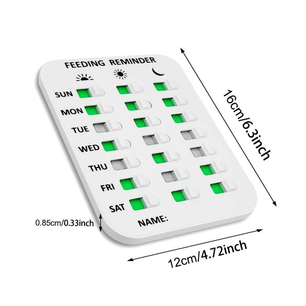 Pet Feeding Record Board Cat Dog Feeding Reminder Log Card Wall Mounted Remark Sticker Event Note Sign Pets List Remarks Plank