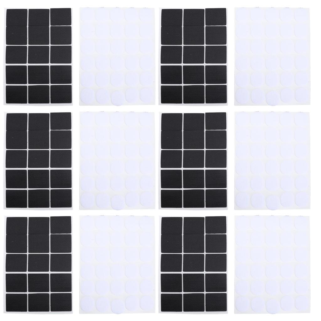 10 Sets Blackout Curtain Adhesive Strip Multifunctional Hook and Loop Fastener Tape for Home School 