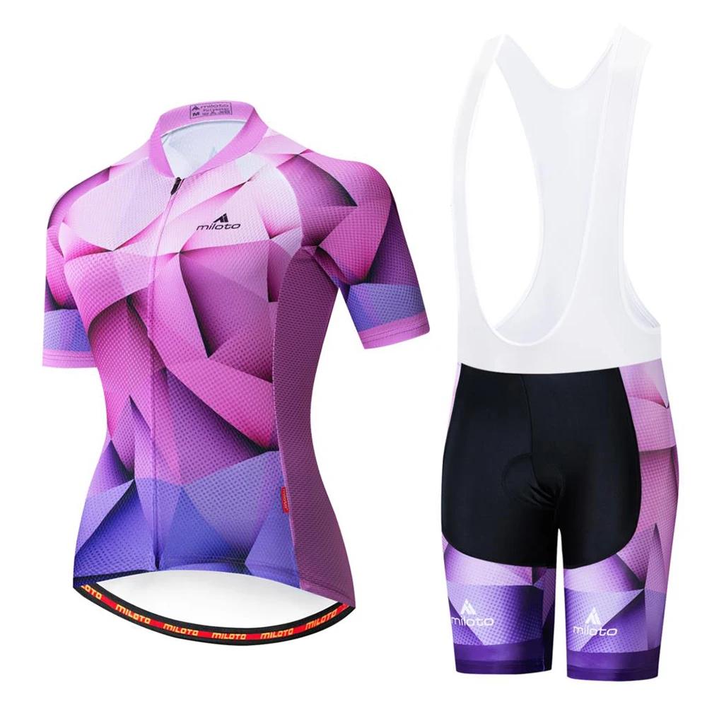 Women Pro Team Bike Summer Cycling Jersey Set Clothes Bicycle Clothing Breathable Cycling Set Maillot Ropa Ciclismo