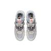 Li Ning CF Fabric Mesh Shock Absorbing Wear Resistant Breathable Lightweight Low Top Casual Shoes Unisex Casual Shoes Silver-Fish-Gray AGLR111-1