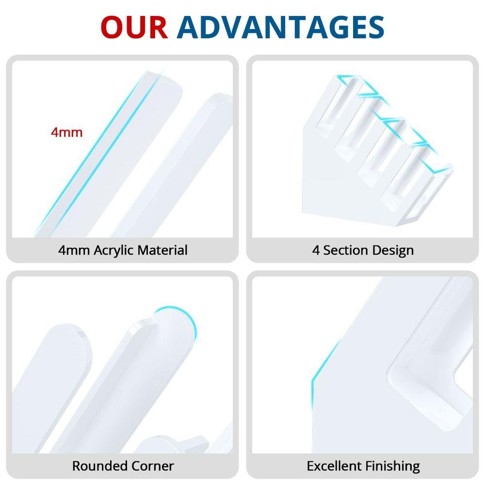 Bevel Plastic Cup Holder Stand Plastic Storage Rack Disposable Cup Holder  Kitchen