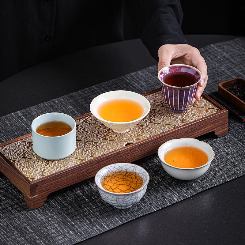 Five Famous Kilns Teacup Gift Set - Elegant Tea Cups for Home & Personal Use