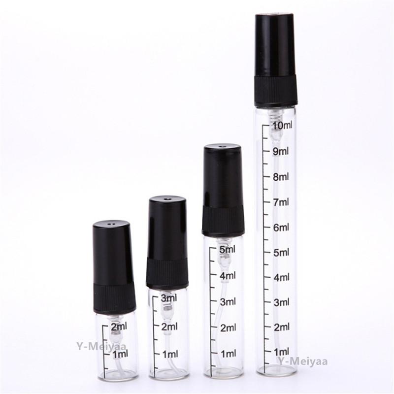 50PCS Mist Spray Bottles Set with Scale 2ml 3ml 5ml 10ml Travel Size Refillable Spray Pumps for Perfume And Mist