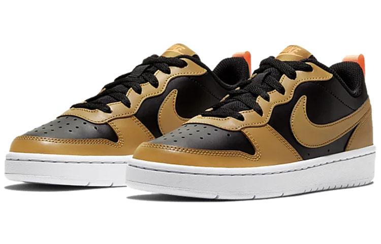 Nike Court Borough Low 2 'Black Orange White' GS BQ5448-004