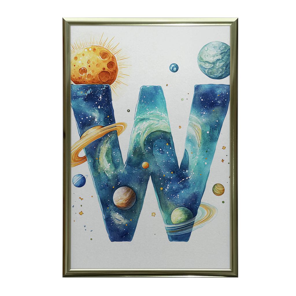 Plakat Odkryj Magię Litery W Plakat Odkryj Magię Litery W, 40X50 Cm, Bez Ramy, Papier Matowy 230 Gsm