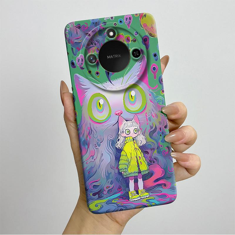 For Honor X9C Smart Phone Case X9cSmart Soft Silicone Funda Sweet Painted Fashion Cartoon Protective Capa Lovely Printing Cover
