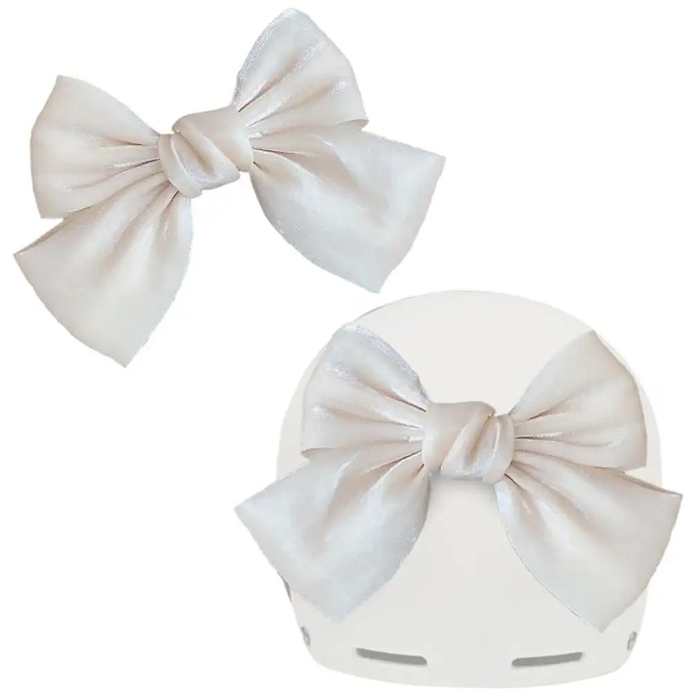 Motorcycle Helmet  Bowknot Decoration Bowknot Style for Car Body Decoration Accessories Electric Bike Helmet Silks Satins Parts