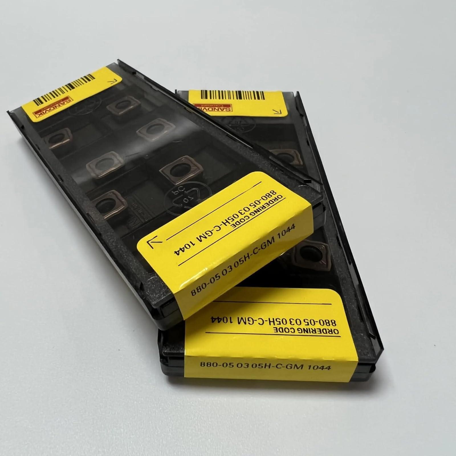 

Original Sandvik / 880-050305H-C-GM 1044 /Carbide CNC Blade 10 PCS