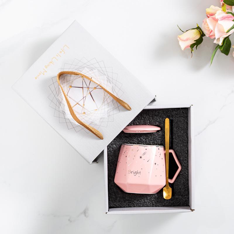 Simple fashion ceramic cup creative mug coffee cup couple cup gifts business souvenir