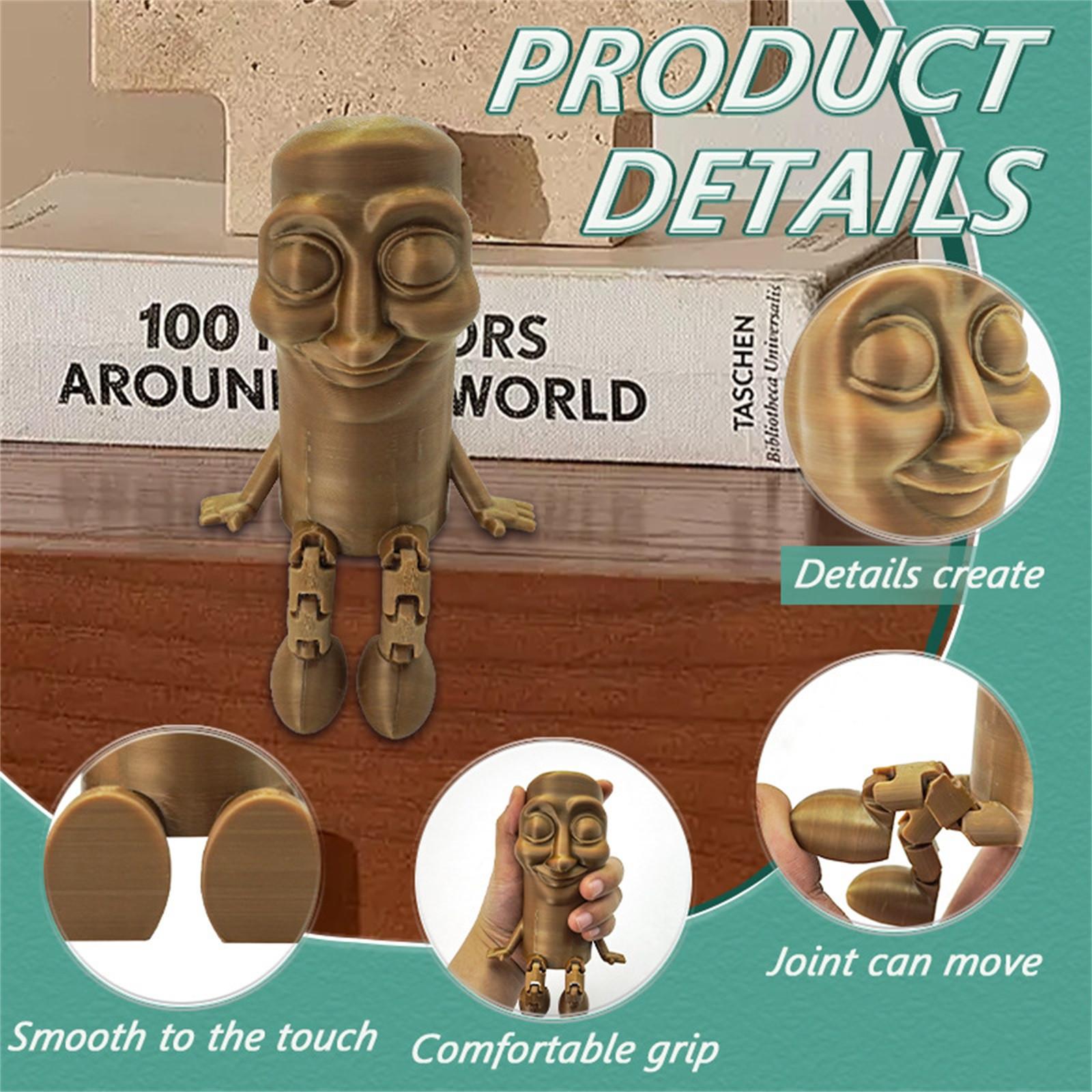 

Персонализированные креативные 3D-печатные декомпрессионные игрушки-украшения с подвижными суставами One Size