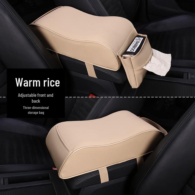 Universal Memory Foam Car Armrest Pad - Leather Central Hand Rest