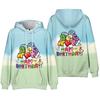 Alphabet Lore Happy Birthday Letter Characters Hoodie Unisex Cartoon 3D Print Pullover Hooded Sweatshirt Kids Birthday Gift Hoodie