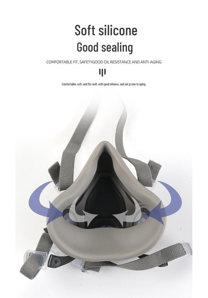 6200 Model Mask for Spray Painting, Pesticide, Decoration, Grinding, Chemical, Firefighting, and Dust Protection