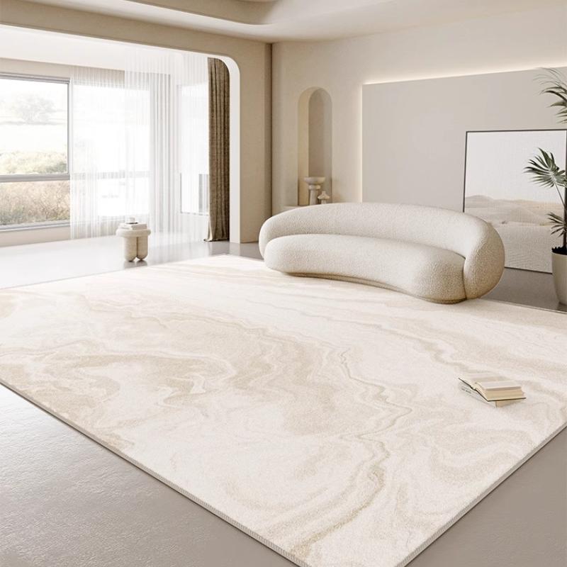 Cream Style Bedroom Decor Plush Carpet Large Area Carpets for Living Room Thick Anti-slip Lounge Floor Mat Fluffy Soft Study Rug