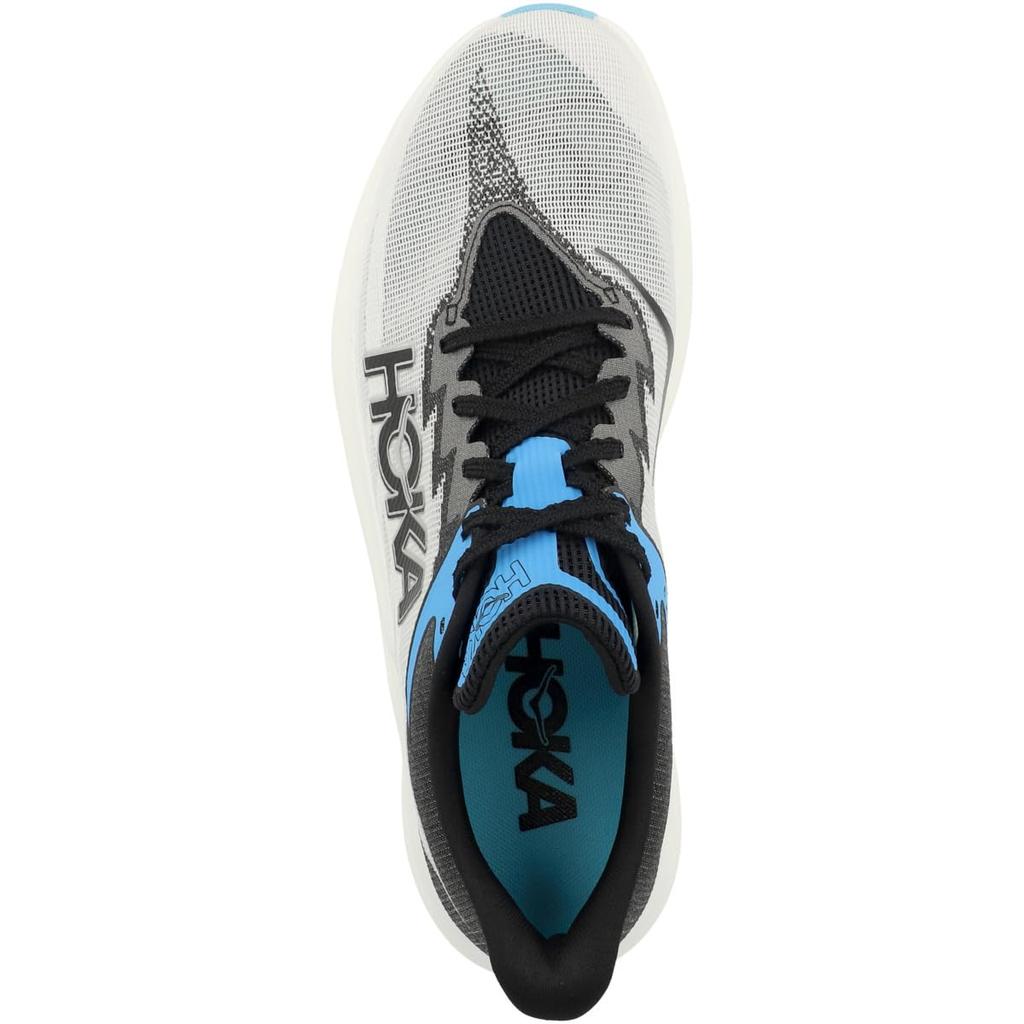 HOKA Rocket X 3 Running Training Club White and Sneakers and Size and Shoes, Shoes, Activities, Black, 1168724-WBLC (White Black, 25.0, Men's Women's)