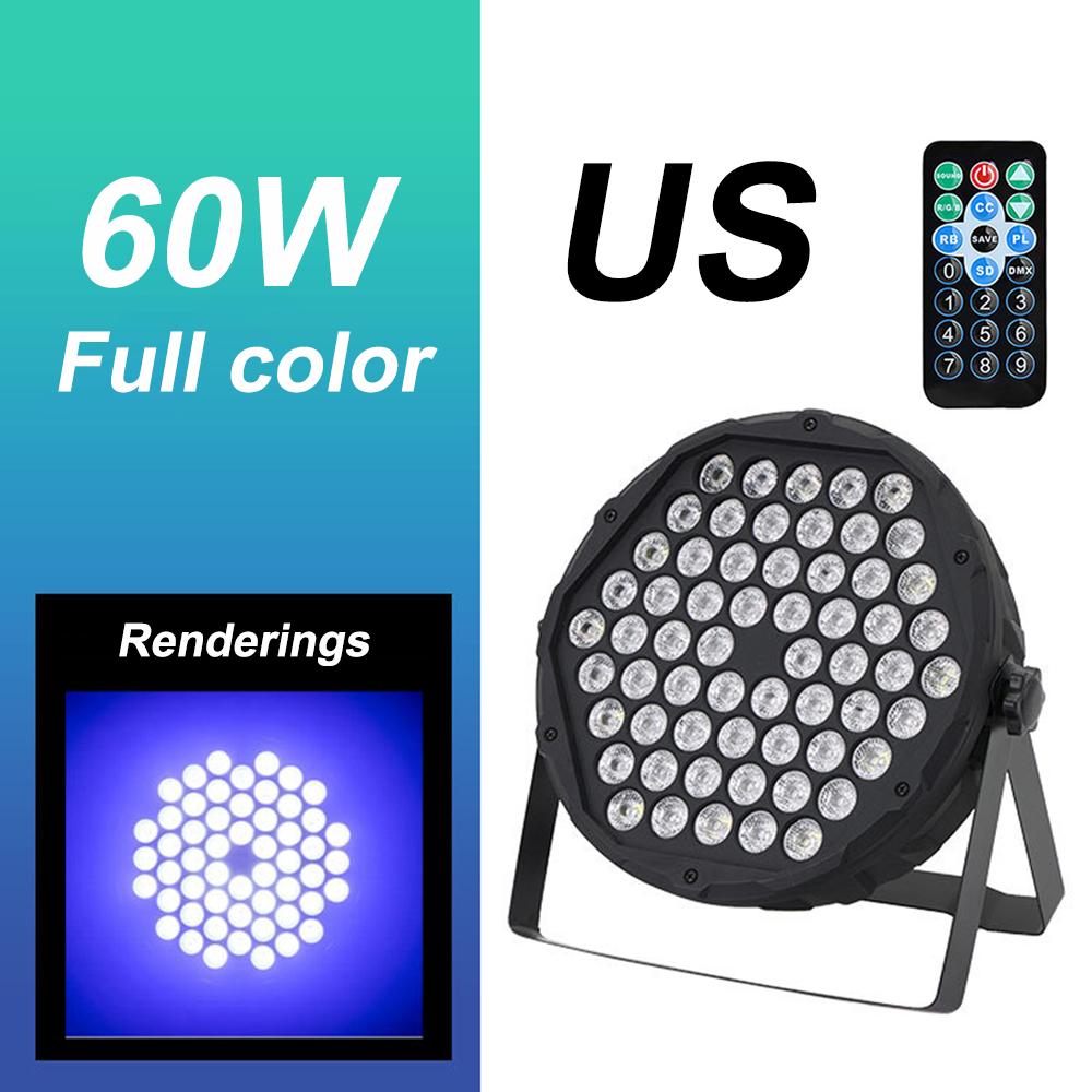 Stephanie 36 LED Stage Flat Par Lighting Effect RGBW 3IN1 DMX 512 DJ Disco Party Holiday Christmas Bar Club Wedding Show Lights
