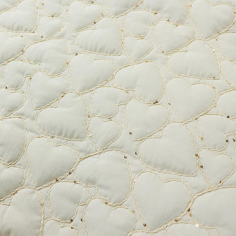 

Heart shape 140x100cm Autumn and Winter Quilted Cotton Fabric, Making Padded Jacket Coat Lining Girls Cute Quilted Cotton 100cm x 140cm