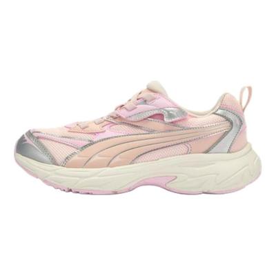 Tejido Morfomático Retro Cómodos de Caña Baja Zapatos Casuales para Niños Zapatos Casuales Unisex Rosa Blanco 406208-04