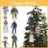 Spooky 3.1in Halloween Christmas Horror Pendant Doll For Xmas Tree Decor