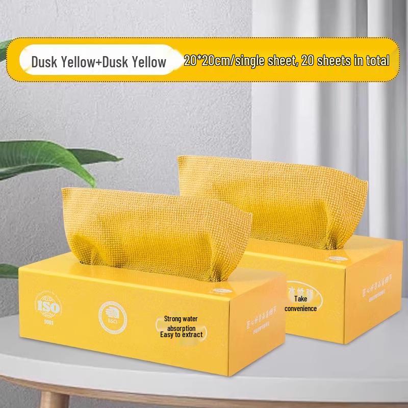 Reusable and Disposable Kitchen Dishcloths - Thick, Washable, Dual-Use Wet & Dry Scouring Pads