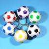 14pcs Waterproof Design Soccer Keychains PP Sport Ball Key Chain Football Keyrings  Bag Decoration