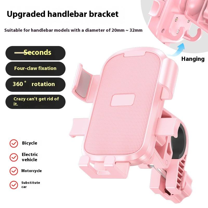 

Motorcycle Phone Mount Holder - Universal Anti-Vibration Waterproof Bike Phone StandAdjustable 360° Rotation for Smartphones