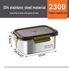Zhishi 2300ML 304 Stainless Steel Food Storage Container